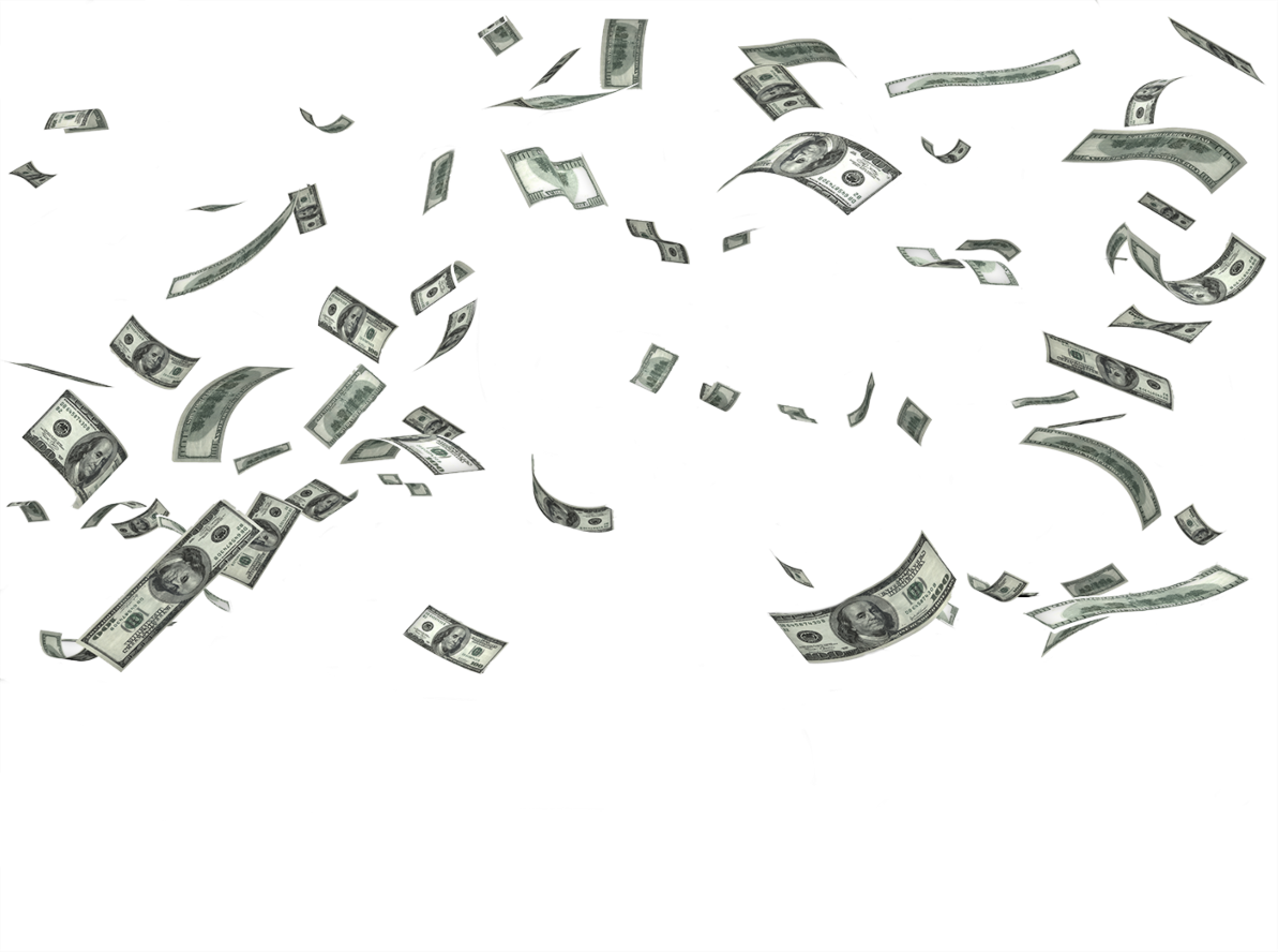 Banknote Falling Note PNG