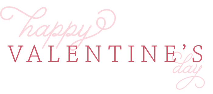 Bannière Saint Valentin Texte PNG Image Transparente