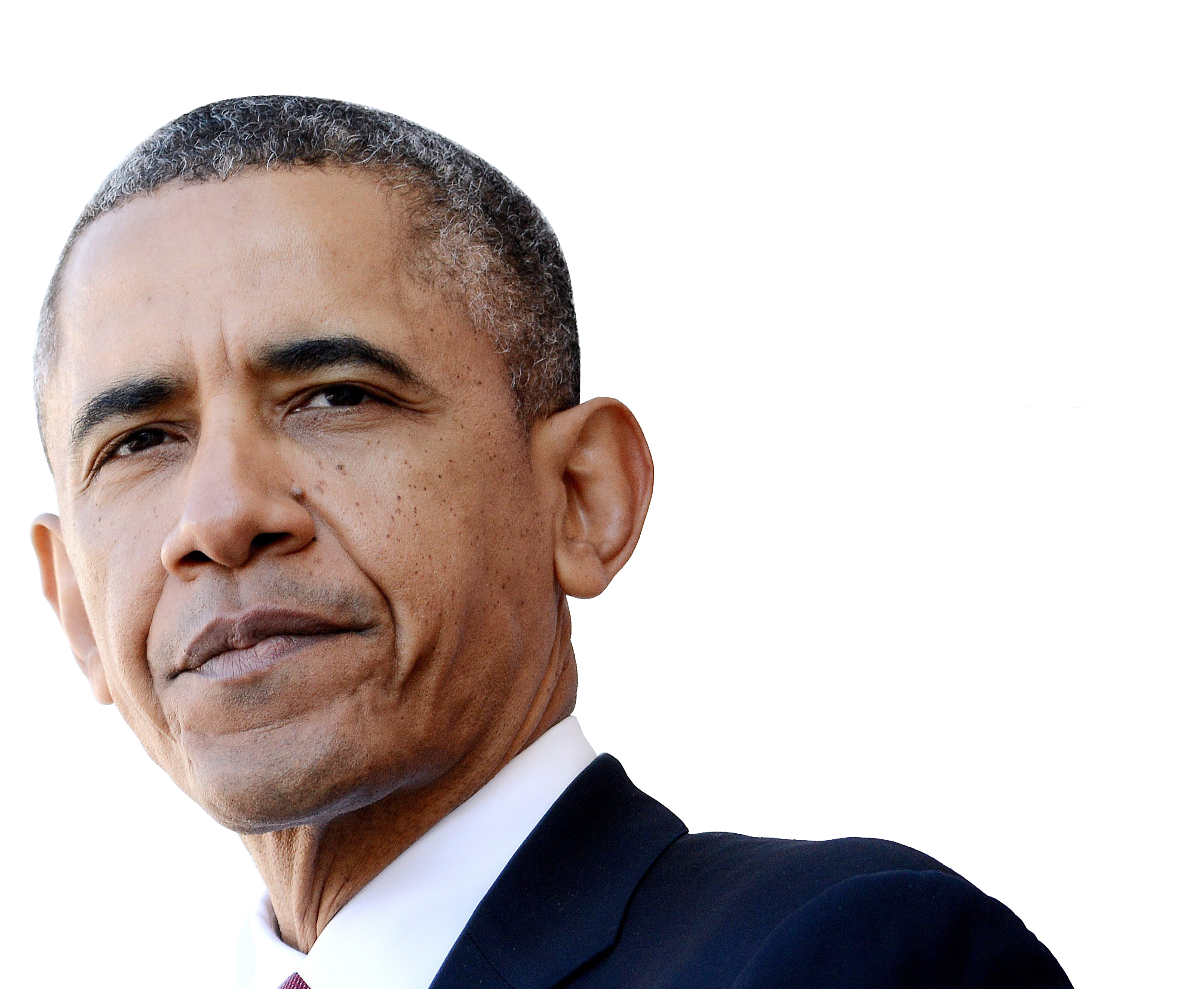 Barack Obama Face Closeup PNG