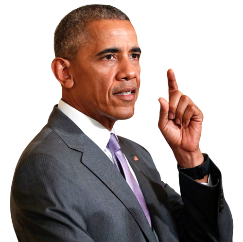 Barack Obama Şeffaf PNG Yüzü