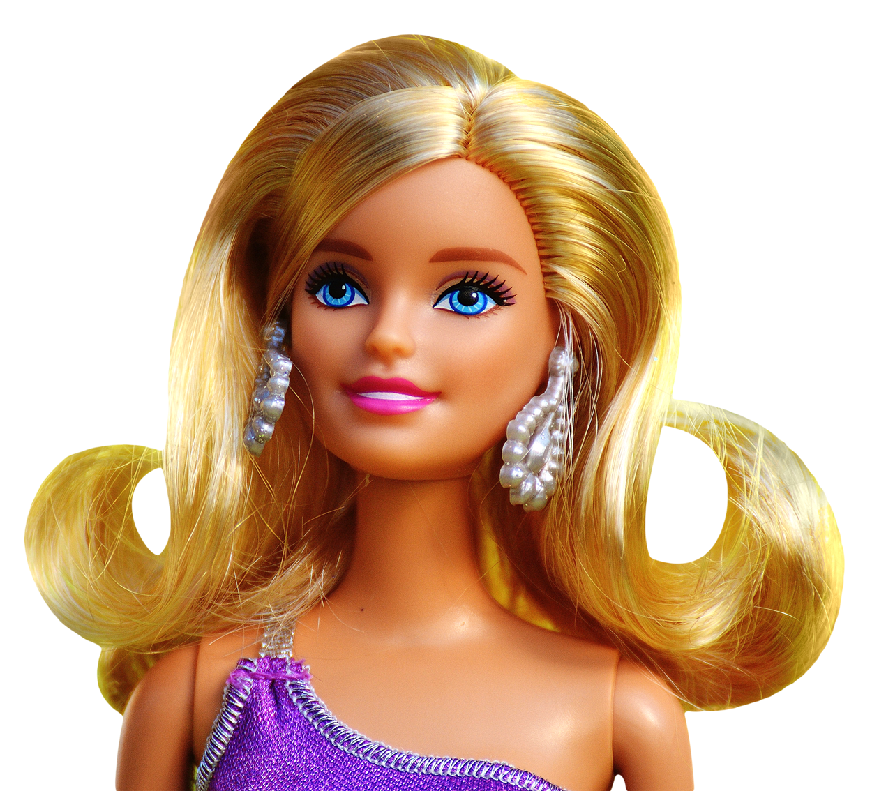 Barbie bebek saç modeli PNG