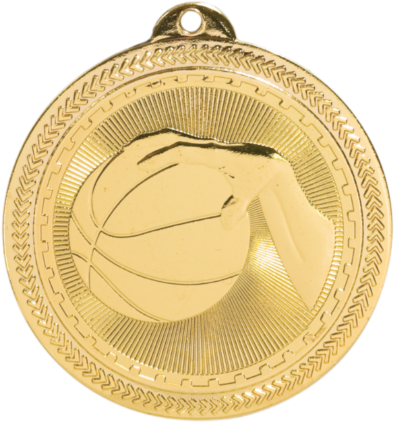 Medali bola basket emas PNG