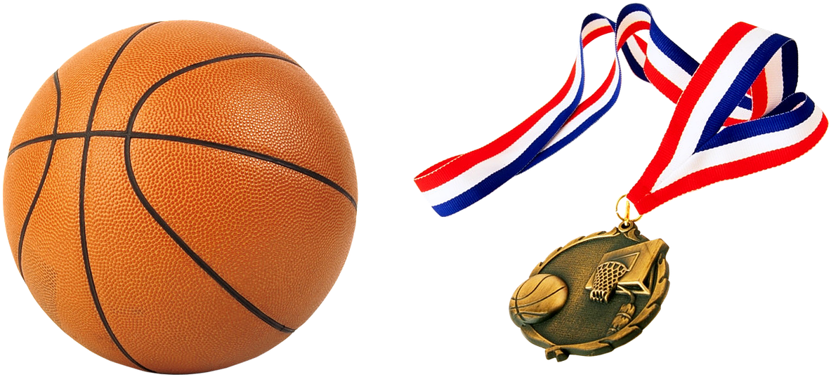 Medali bola basket PNG