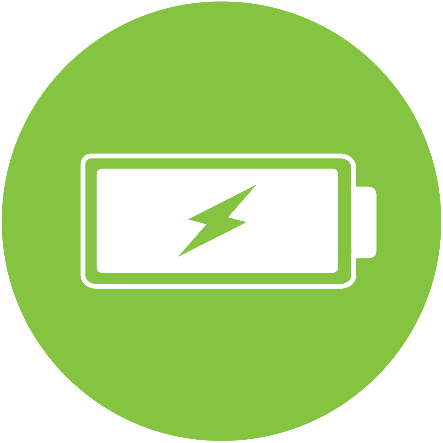 Batería carga verde símbolo PNG