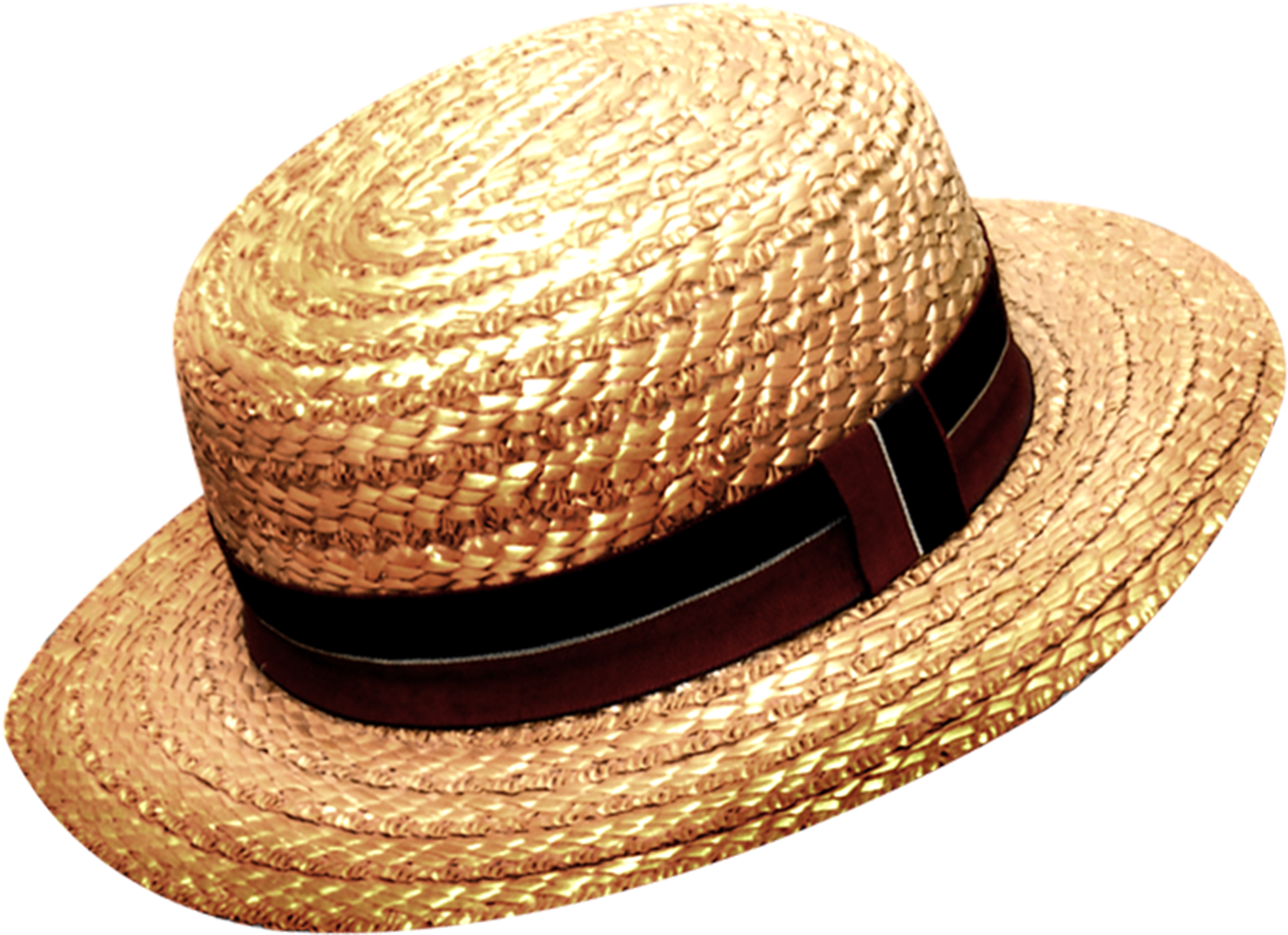 Beige Fichier PNG de chapeau de paille