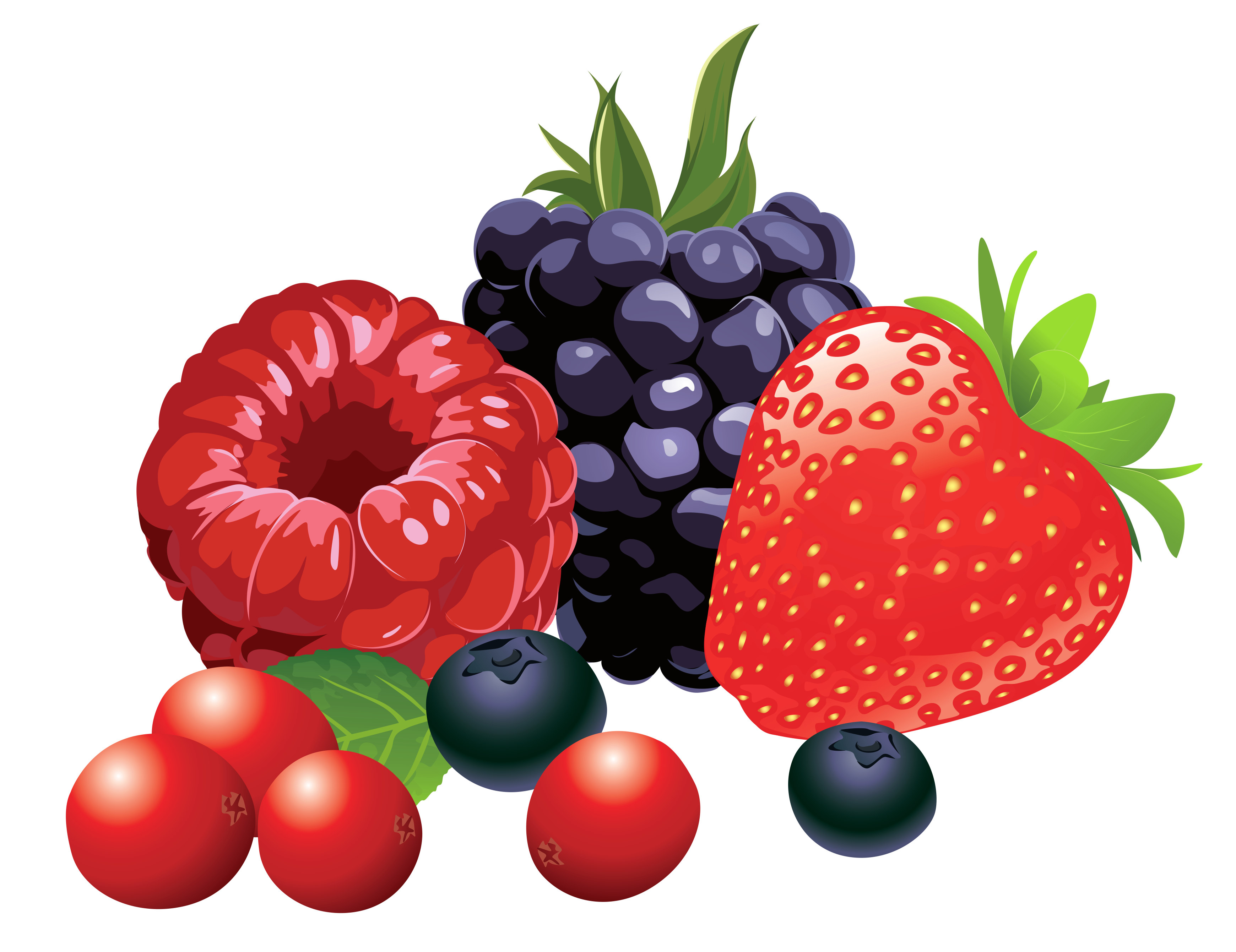 Berry Mix Clipart PNG