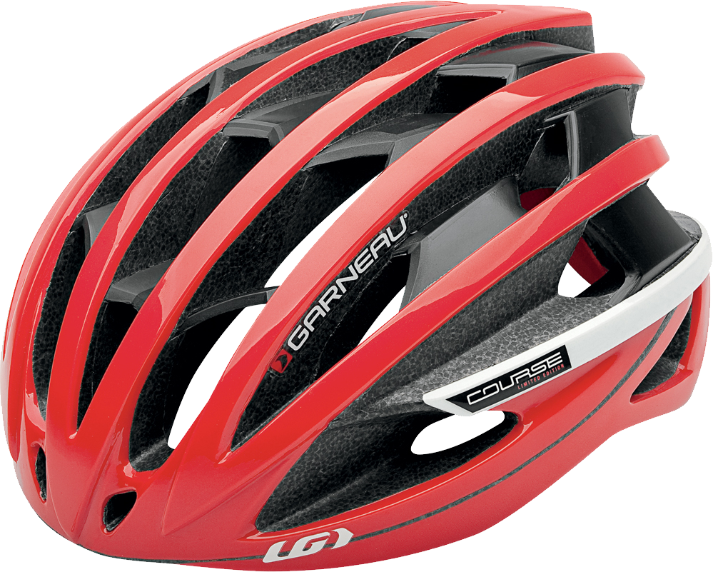 Велосипедный шлем красный PNG
