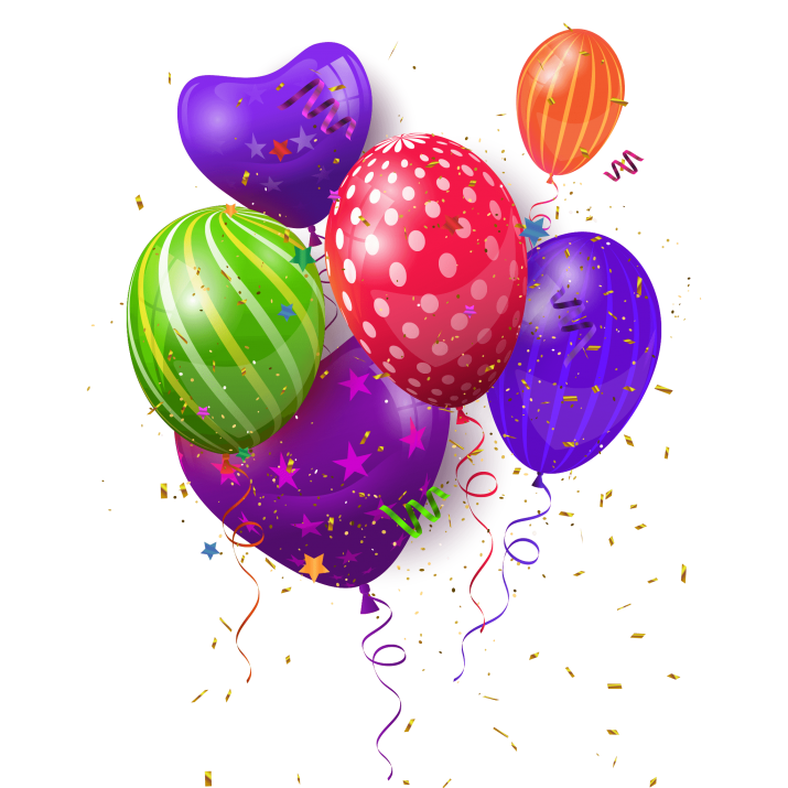 Birthday Party Balloon Decoration PNG