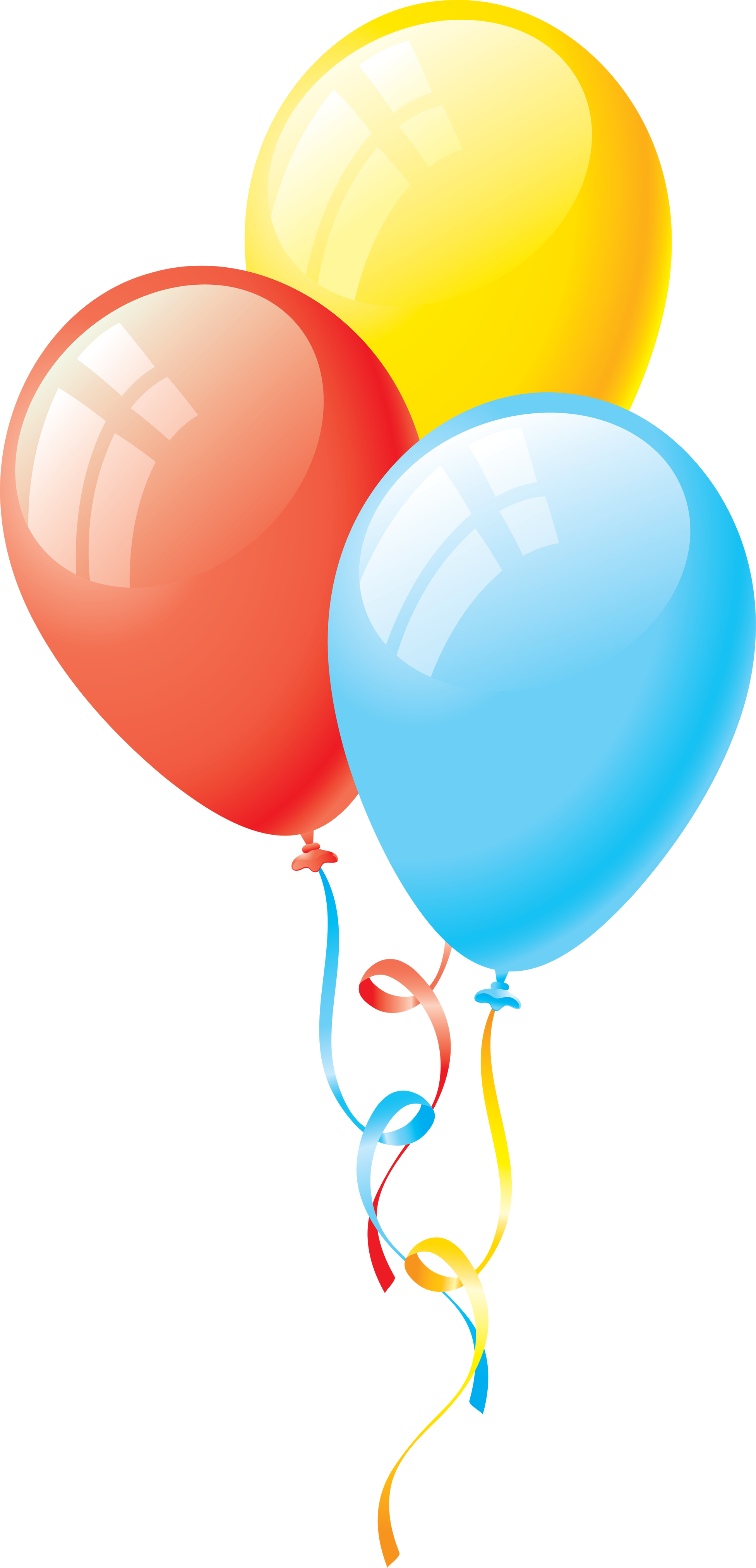 Birthday Party Balloon Glossy PNG