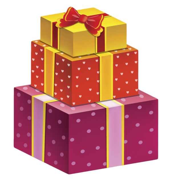 Caja de cumpleaños presente PNG