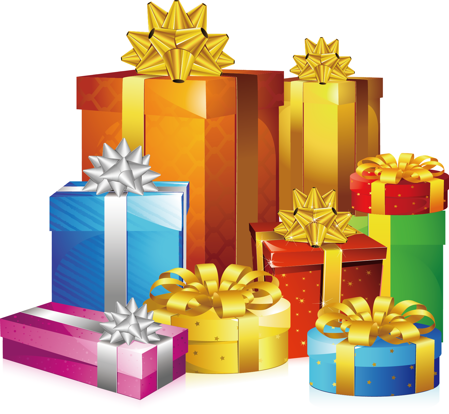 Birthday Present Boxes PNG
