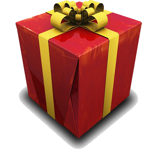 Doğum günü hediyesi kırmızı hediye PNG