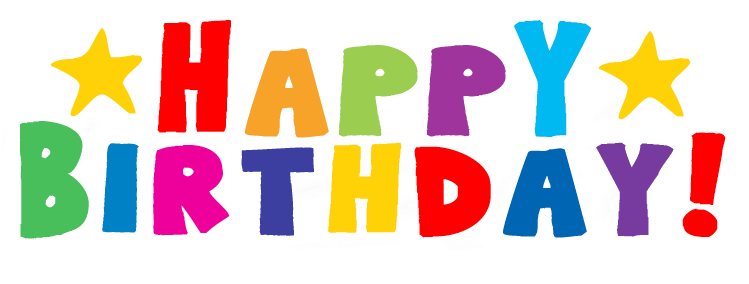 Birthday Text Font PNG