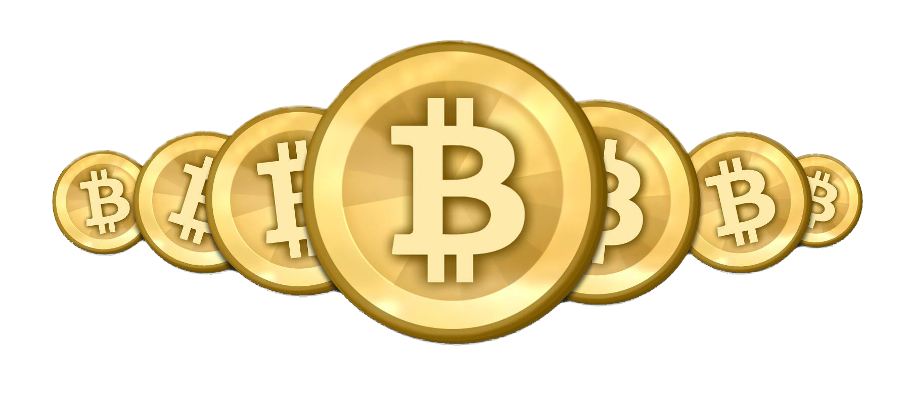 Bitcoin-Münzen PNG