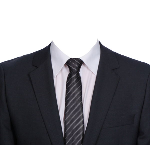 Black Blazer Tie Suit PNG