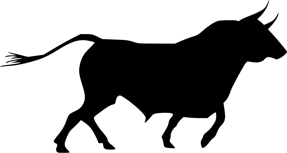 Black Bull Vector PNG Clipart
