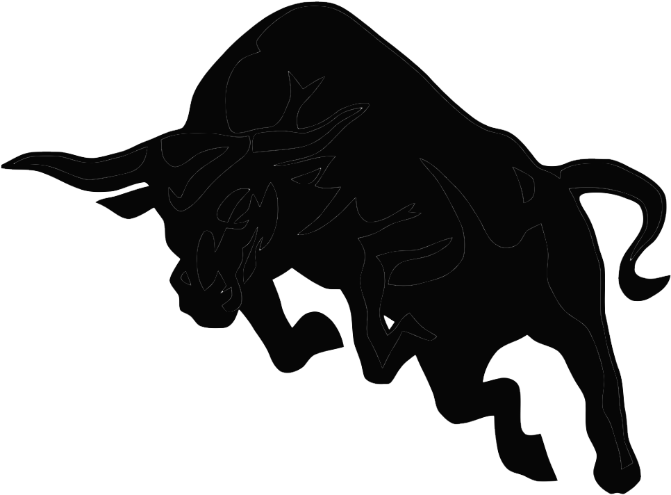 Black Bull Vector PNG File