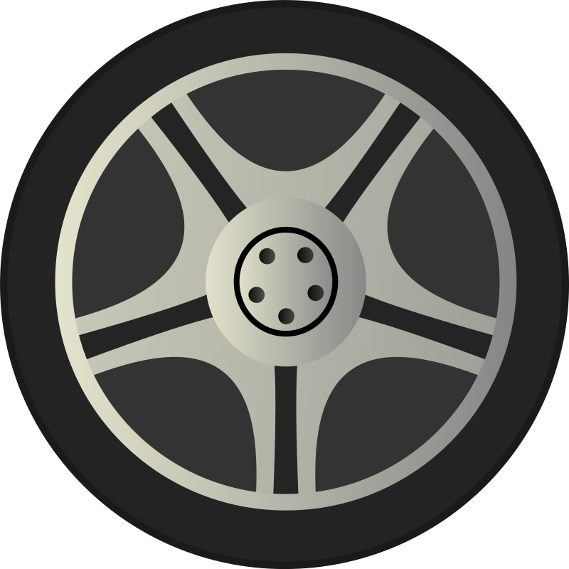 Black Car Wheel PNG Clipart | PNG Mart