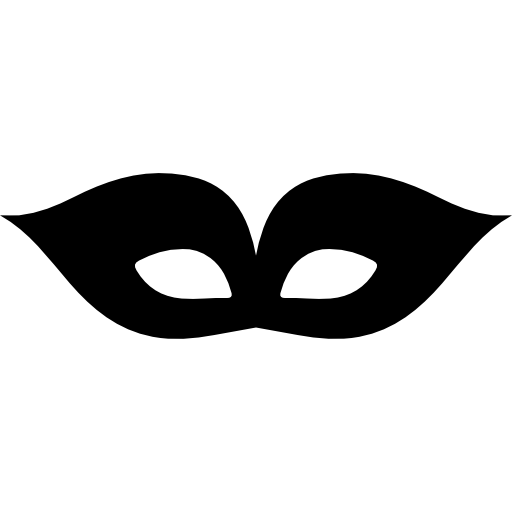 Zwart Carnaval Eye Masker PNG-afbeelding