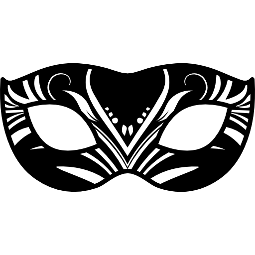 Máscara de ojo de carnaval negro PNG PIC