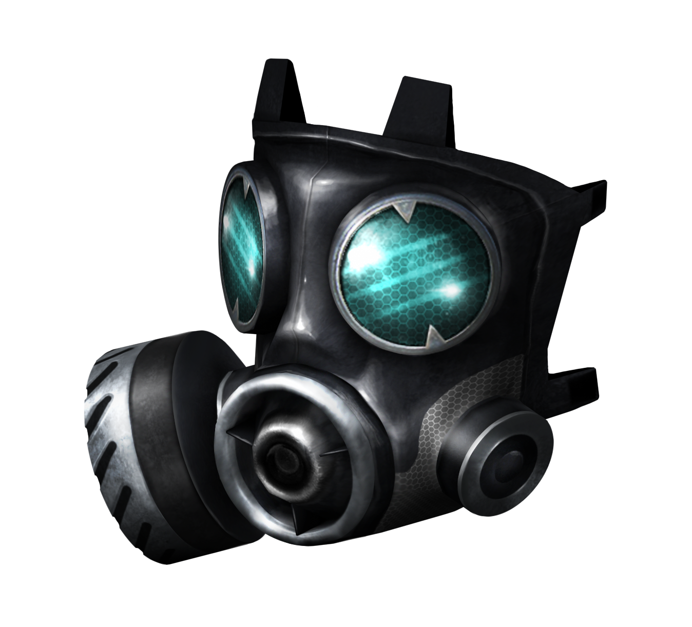 Black Cool Gas Mask PNG