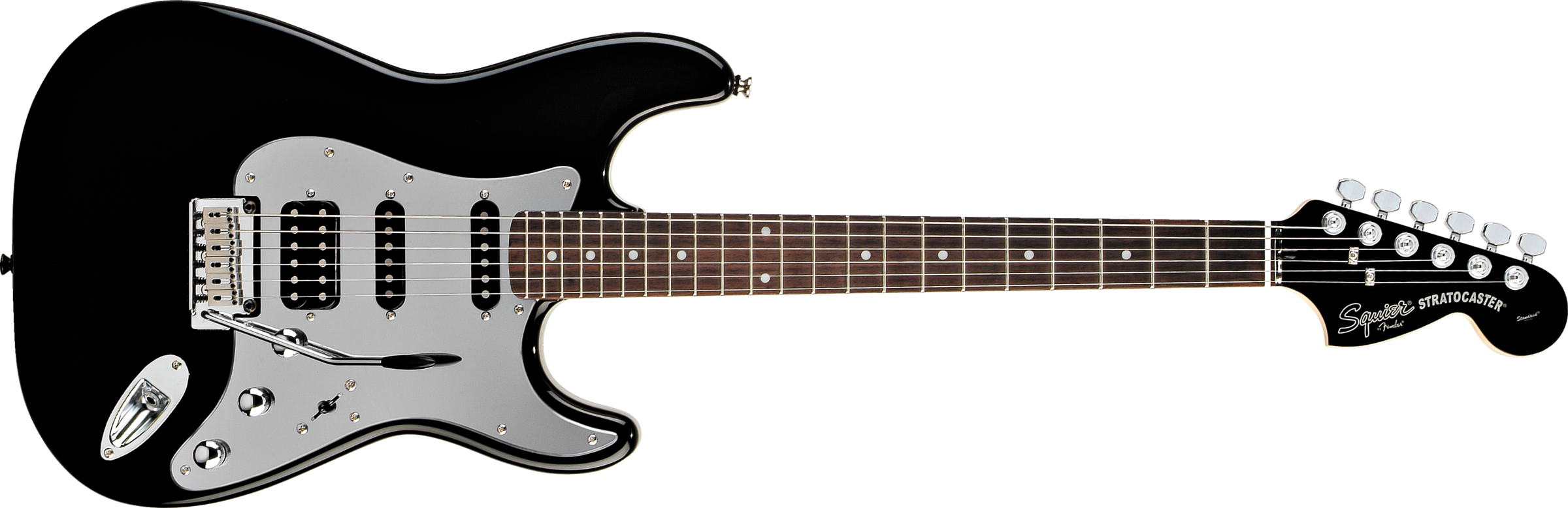 Black Electric Guitar Transparent PNG