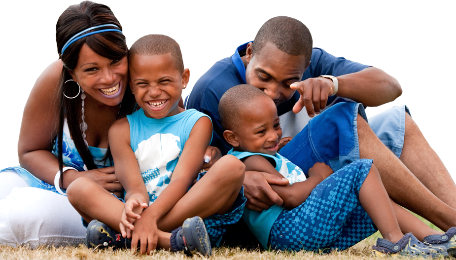 Black Family PNG-Datei