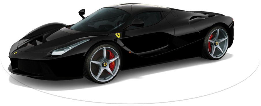 Black Ferrari Model PNG