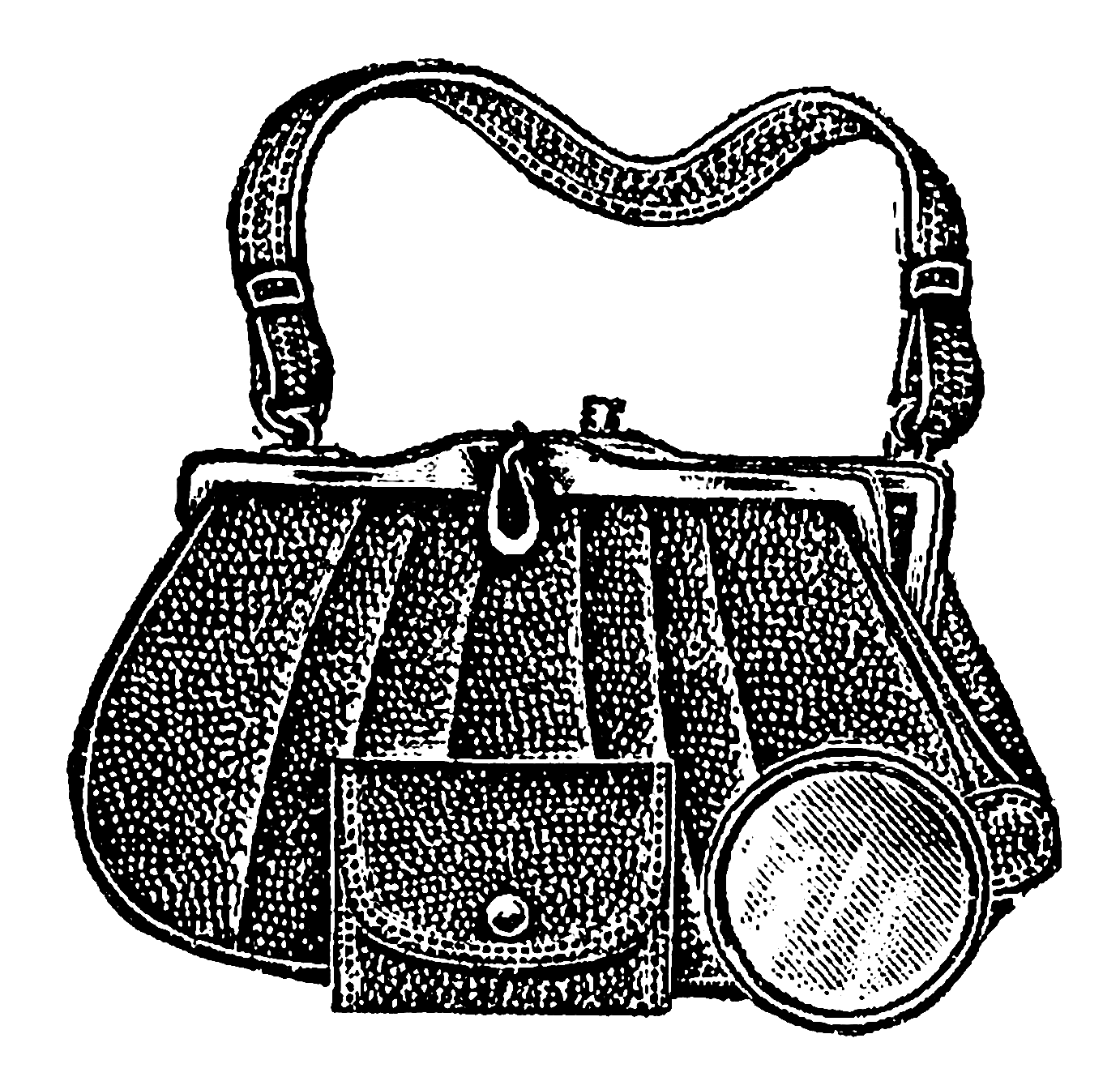 Black Handbag Drawing Transparent PNG