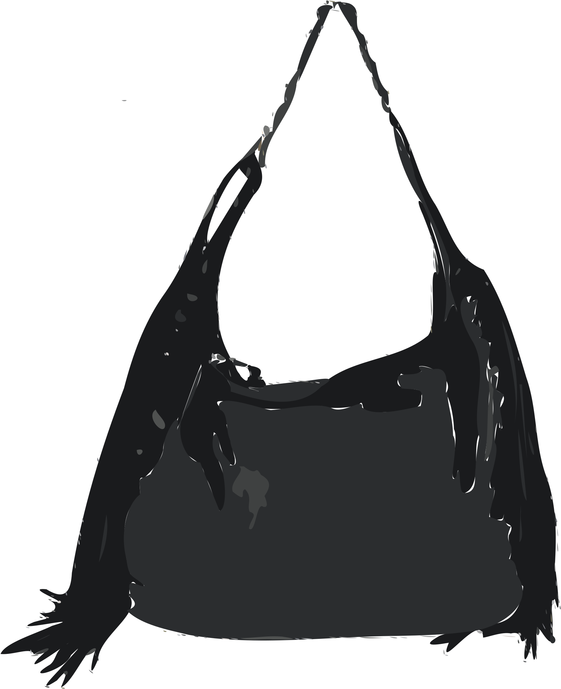 Black Handtasche Leder Schulter transparent PNG