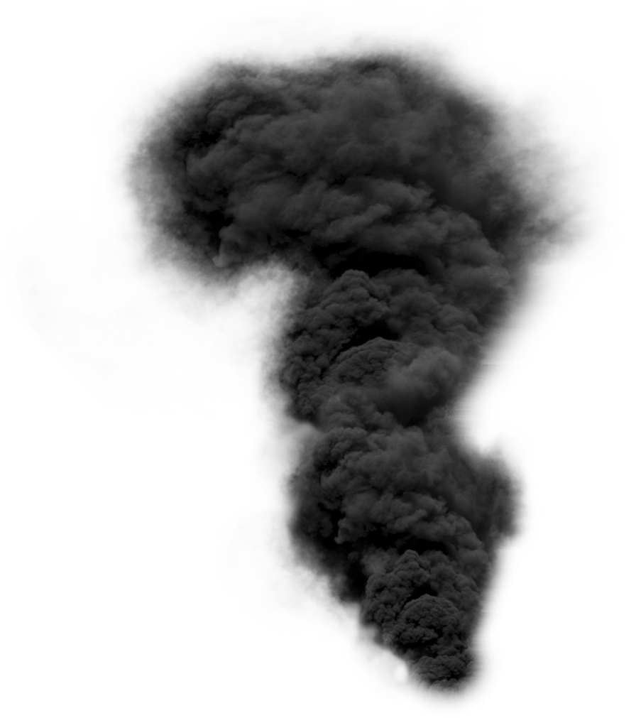 Zwarte rookbrand PNG