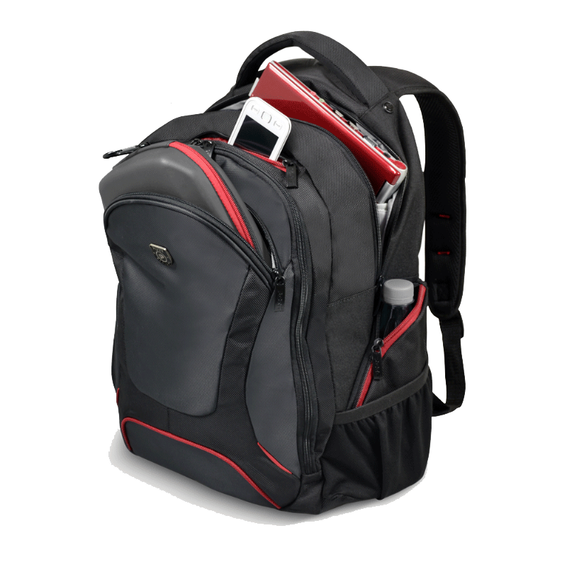 Black Sports Backpack PNG Transparent Image