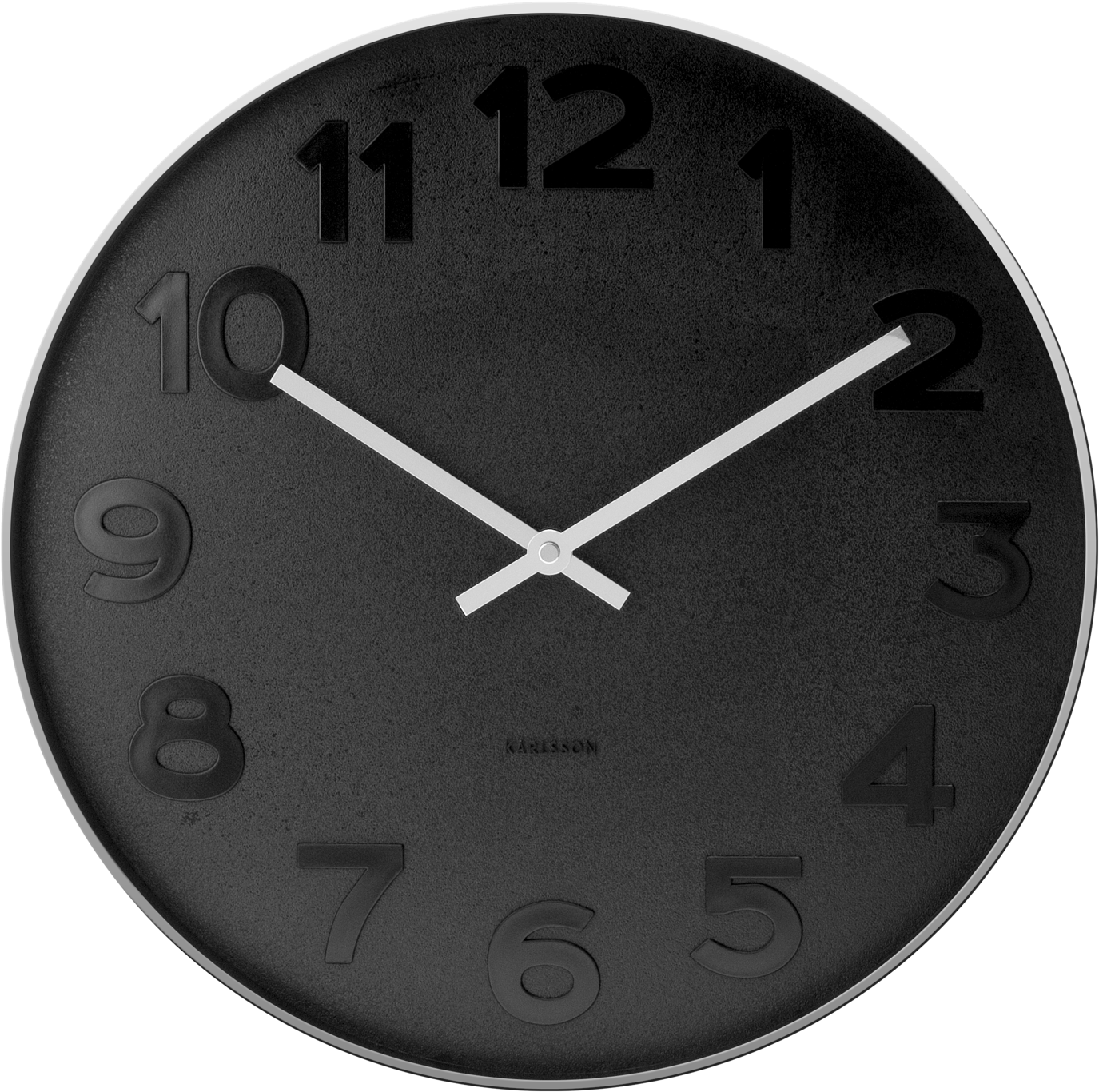 Black Wall Clock PNG