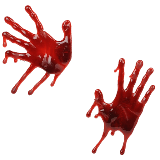Bloody Hand Dripping PNG