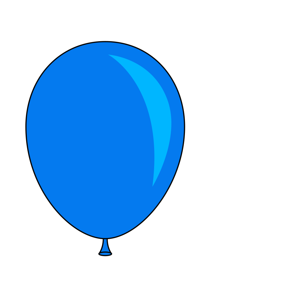 PNG บอลลูนสีน้ำเงิน