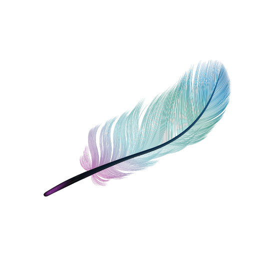 Blue Feather Download PNG Image
