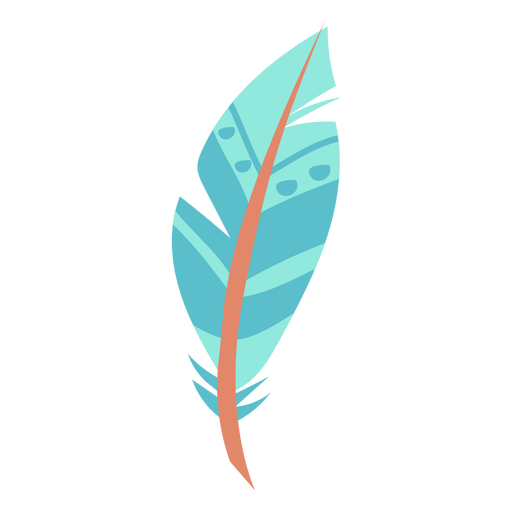 Blue Feather PNG Transparent Image