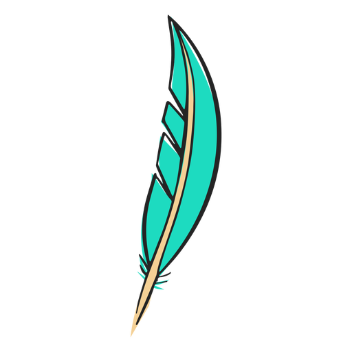 Blue Feather PNG Transparent Picture