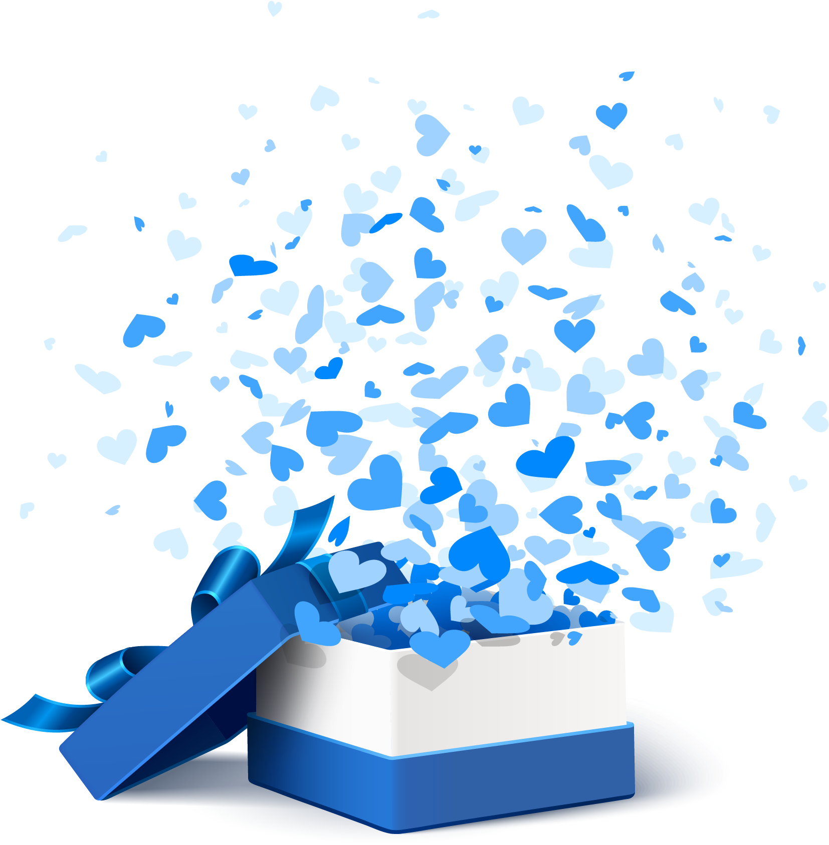 Blue Gift Surprise PNG