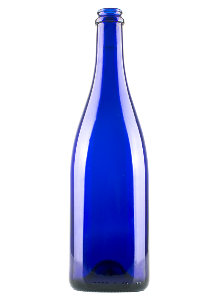 Botol air kaca biru PNG Clipart
