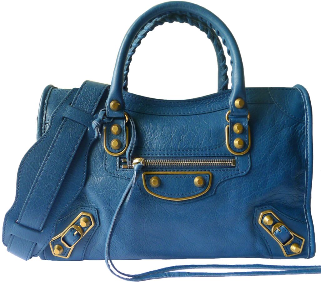 Sac sac à main bleu PNG Transparent