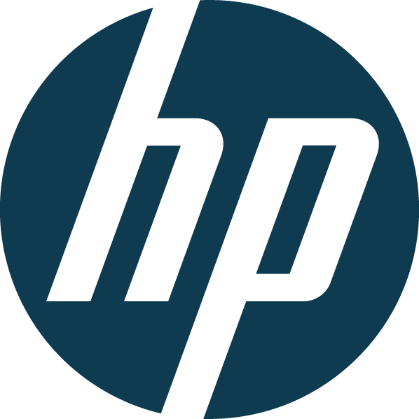 Blue Hewlett-Packard Logo PNG Image