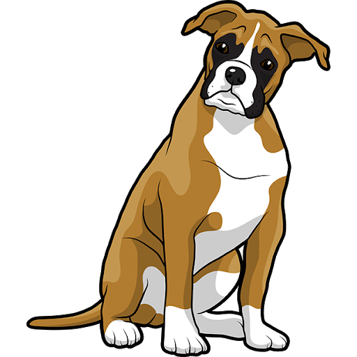 Boxer Dog Vector PNG