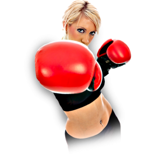 Боксер женщина Punch PNG