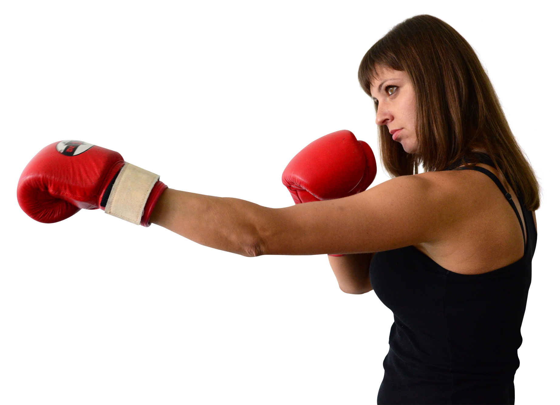 Boxer Woman Training PNG