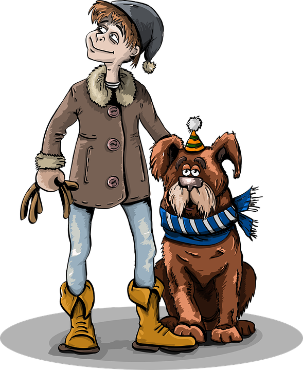 Boy And Dog PNG File