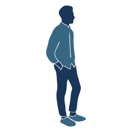 Boy Standing Vector PNG File