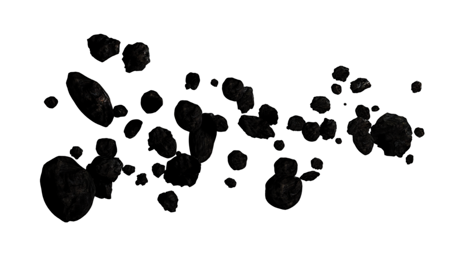 Clipart PNG asteroidi rotto