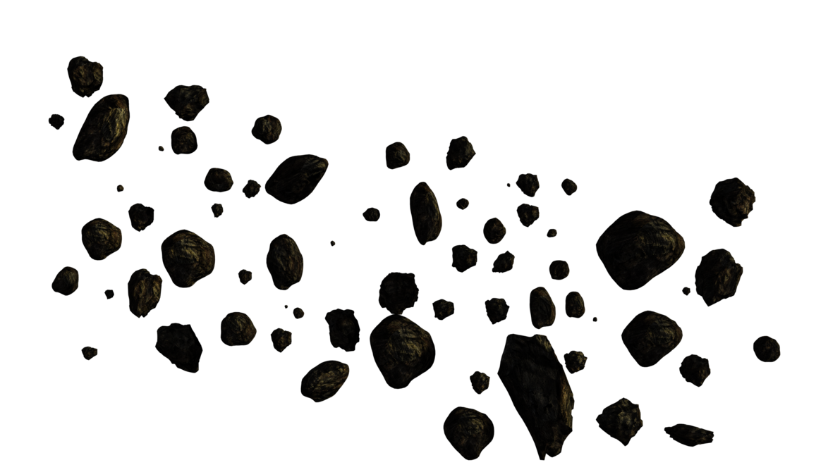 File PNG asteroidi rotto
