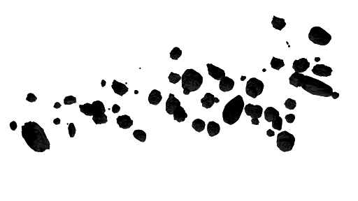Pic asteroide rotta PNG